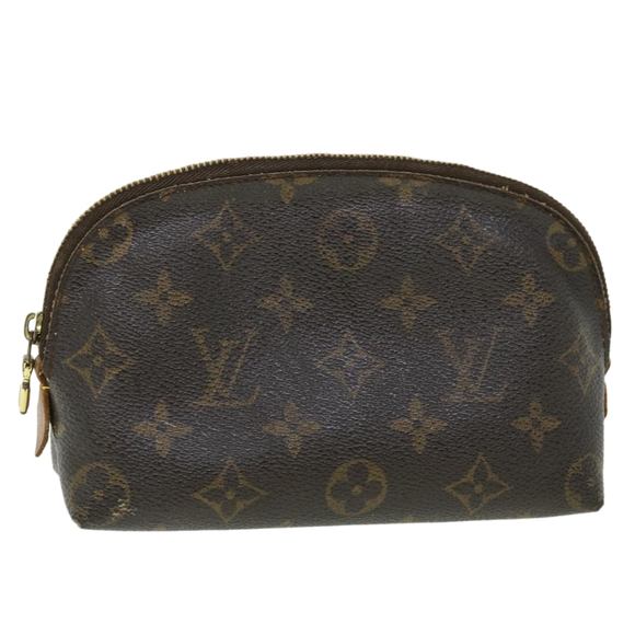 LOUIS VUITTON Monogram Pochette Cosmetic PM Cosmetic Pouch M47515 LV Auth 51146 - Picture 1 of 16